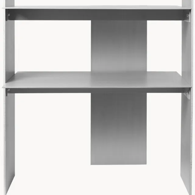 Ferm Living Bijzettafel Lager van aluminium Zilverkleurig