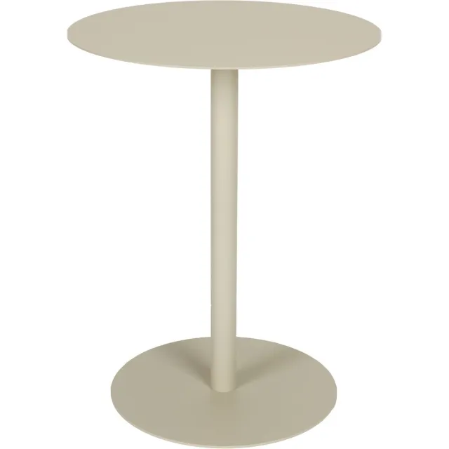 Zuiver Snow Bijzettafel Rond 35 cm Metaal Beige