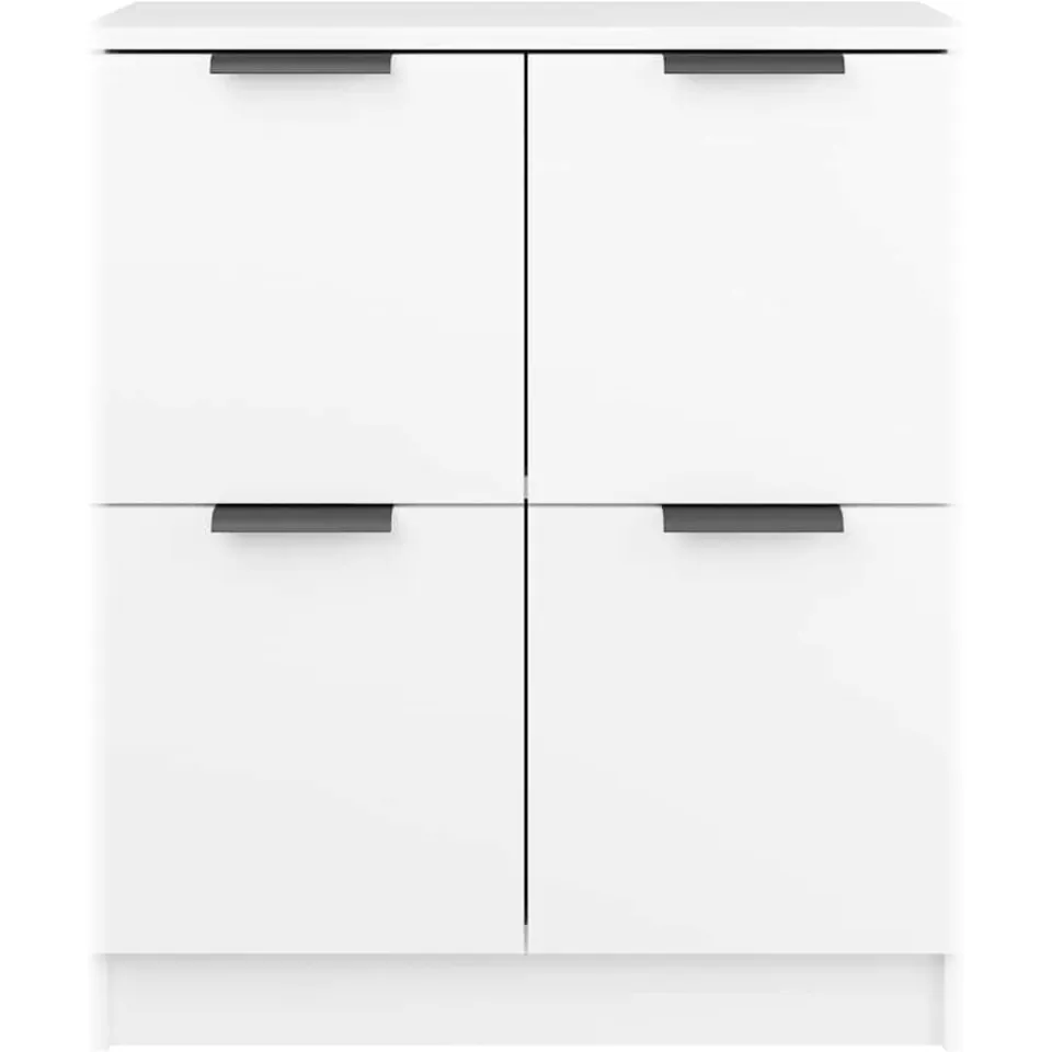 vidaXL Dressoir 60x30x70 cm bewerkt hout wit, foto 4