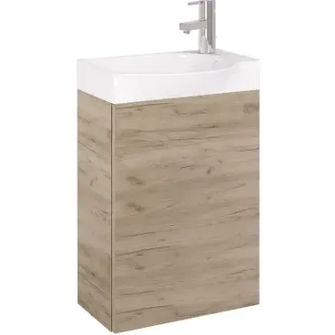 Royo Fonteinmeubelset Ravel - Inclusief Keramische Wastafel - Softclose - Eiken - 60x44,5x24,3cm Hout