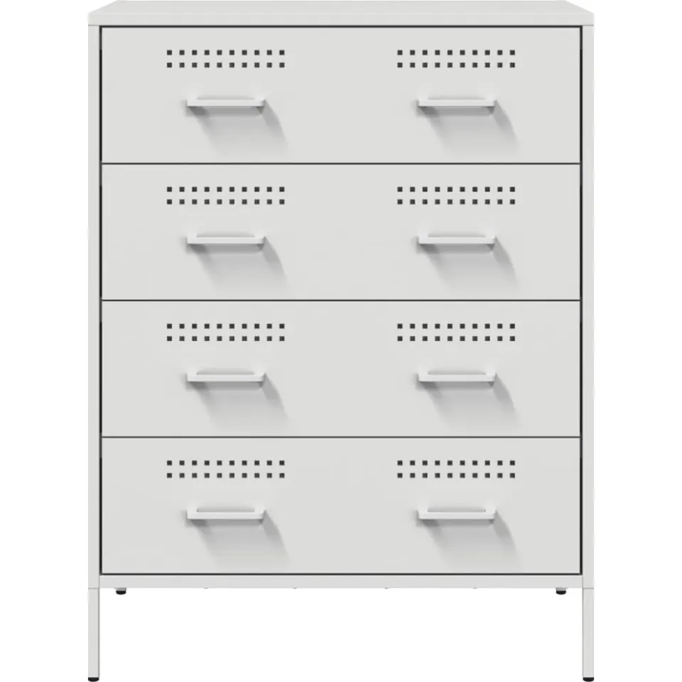 vidaXL Dressoir 68x39x89 cm staal wit, foto 4