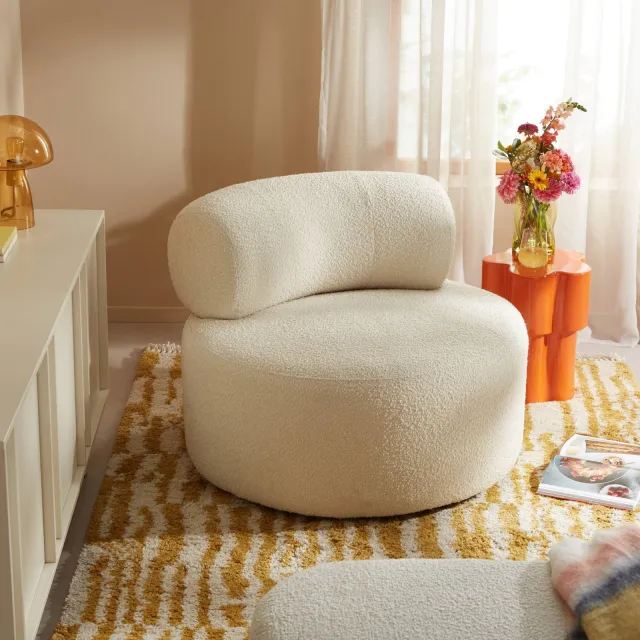 NOUS Living fauteuil Rosa Ivoor
