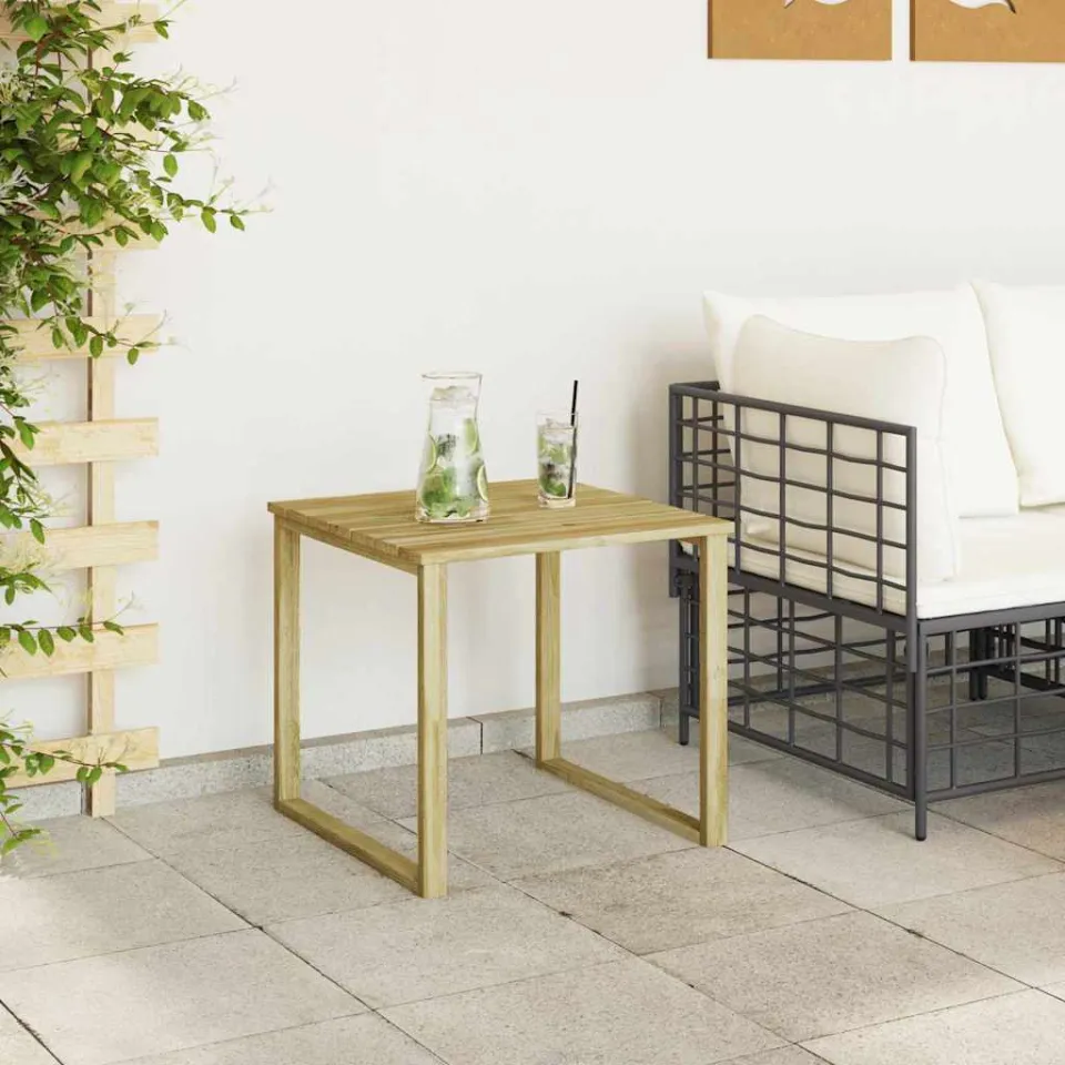 vidaXL Tafel Naturel 50,5 x 50 x 46 cm Geïmpregneerd grenenhout, foto 4