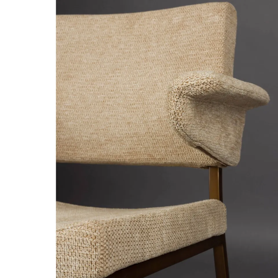 Dutchbone Portland eetkamerstoel beige, foto 8