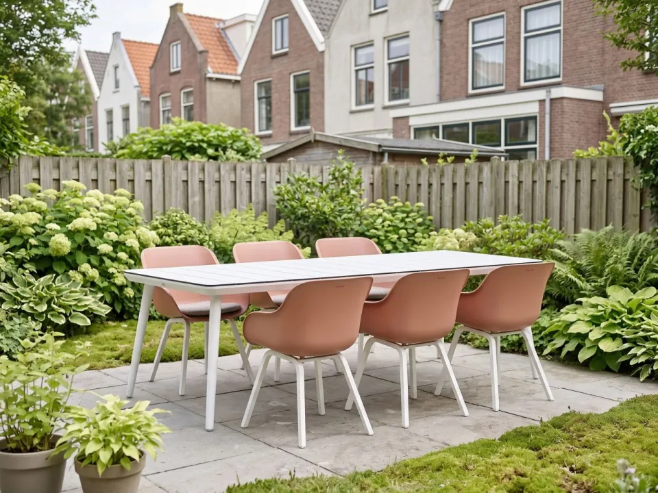 Hartman tuinmeubelen Hartman Le Soleil Element/Sophie Studio 240cm dining tuinset 7-delig wit, foto 5