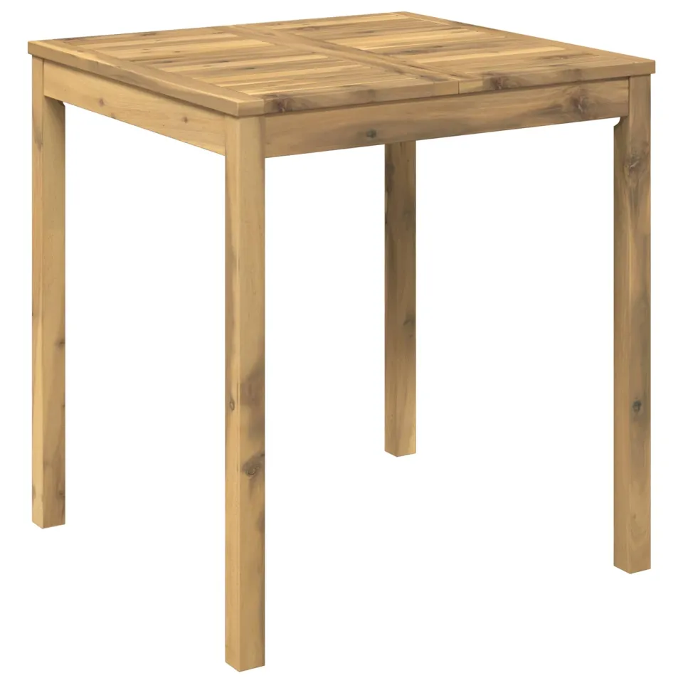 vidaXL Tuindiner tafel LAREN Witgewassen 70 x 68,5 x 75 cm, foto 3