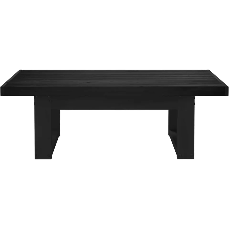 vidaXL Salontafel NOAIN Zwart 119 x 60 x 40 cm Massief grenenhout