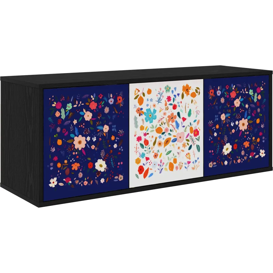 vidaXL Wandgemonteerd tv-meubel MAINZ 102 x 33 x 40 cm Zwart eiken, foto 3