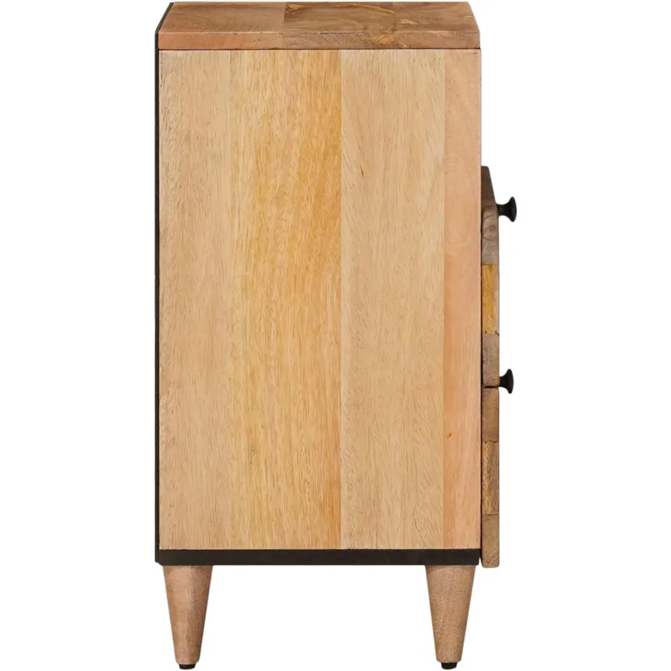 vidaXL Nachtkastje Naturel 50 x 33 x 62 cm Massief Mango Hout, foto 4