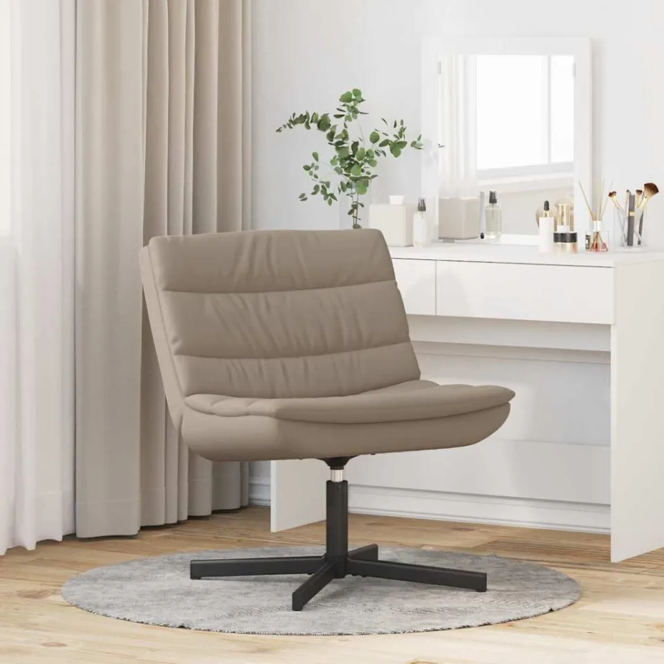 vidaXL Draaistoel Cappuccino 63 x 75 x 76 cm Kunstleer bruin, foto 3