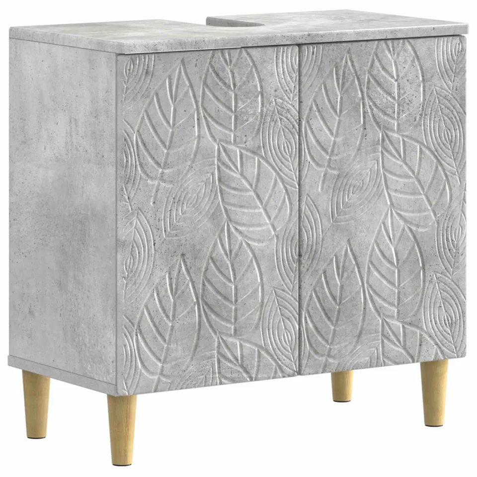vidaXL Badkamer wastafelkast DELFT Betongrijs 59,5 x 31,5 x 59 cm grijs, foto 3