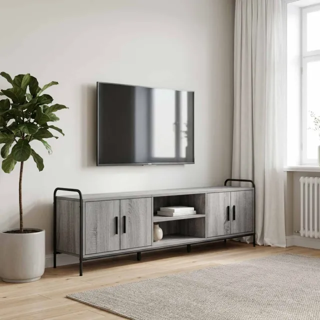 vidaXL Tv-meubel 167,5 x 33 x 50 cm Grijs Sonoma Bewerkt hout, foto 2