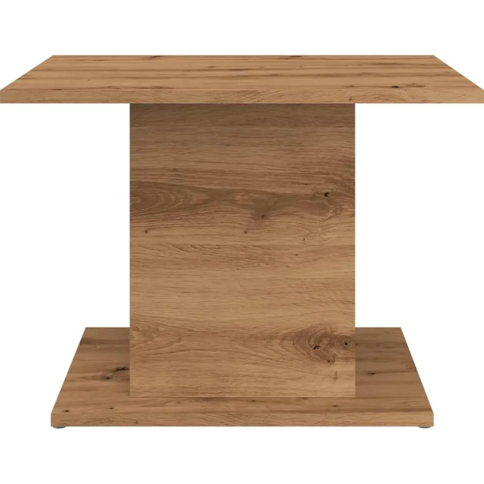 vidaXL Salontafel 55,5x55,5x40 cm bewerkt hout artisanaal eikenkleur Bruin