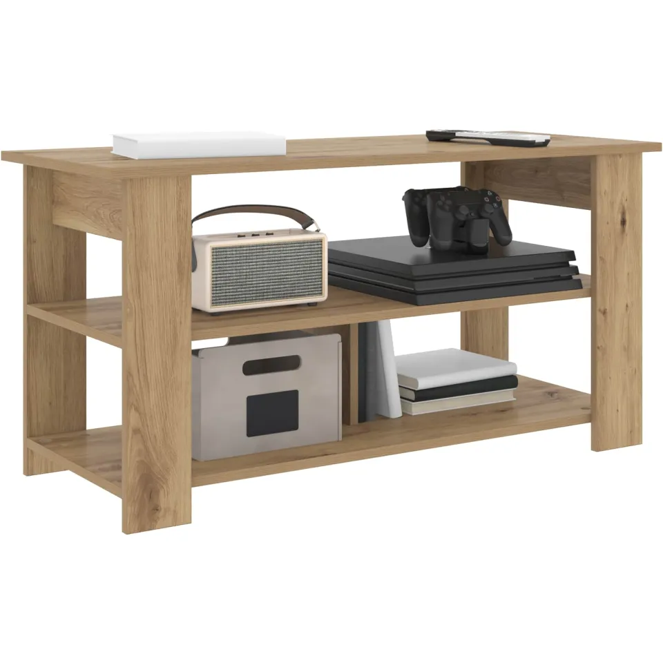 vidaXL TV-standaard 100 x 40 x 50 cm Artisan Eiken Bruin