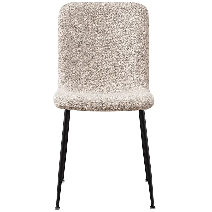 eetkamerstoel James bouclé beige Bruin