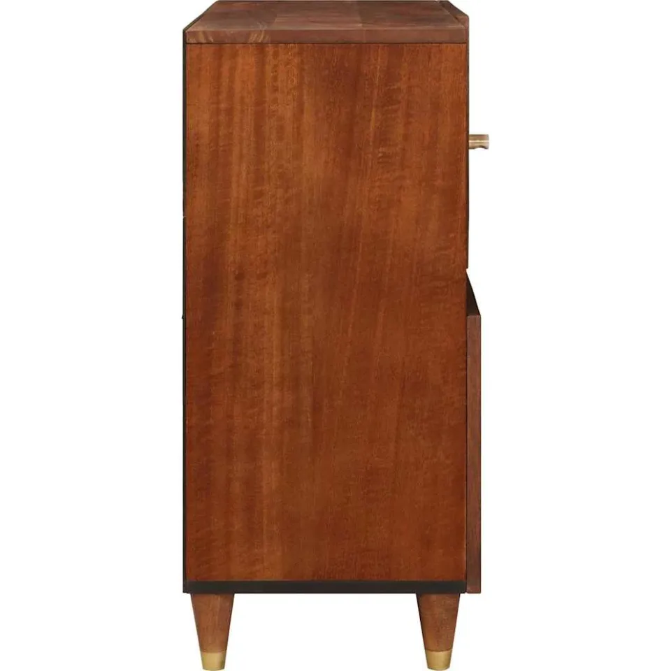 vidaXL Dressoir Bruin 80 x 33,5 x 75 cm Massief Mango Hout, foto 4