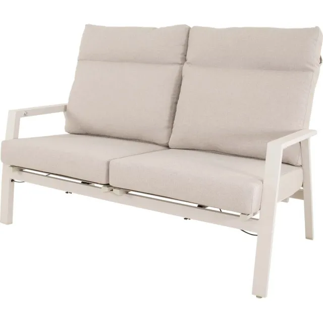 loungebank Lesli Ohio crema 2-persoons