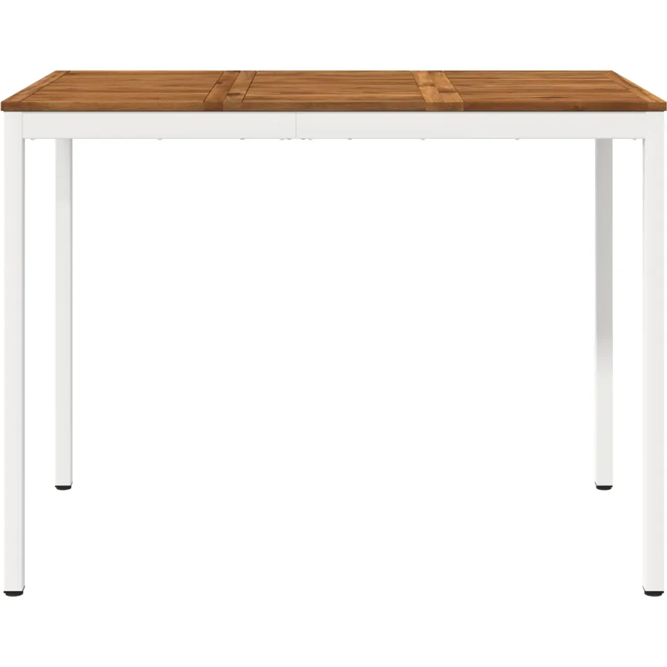 vidaXL Tuinbar Tafel NAARDEN Natuurlijk en Wit 141 x 80,5 x 105 cm Bruin