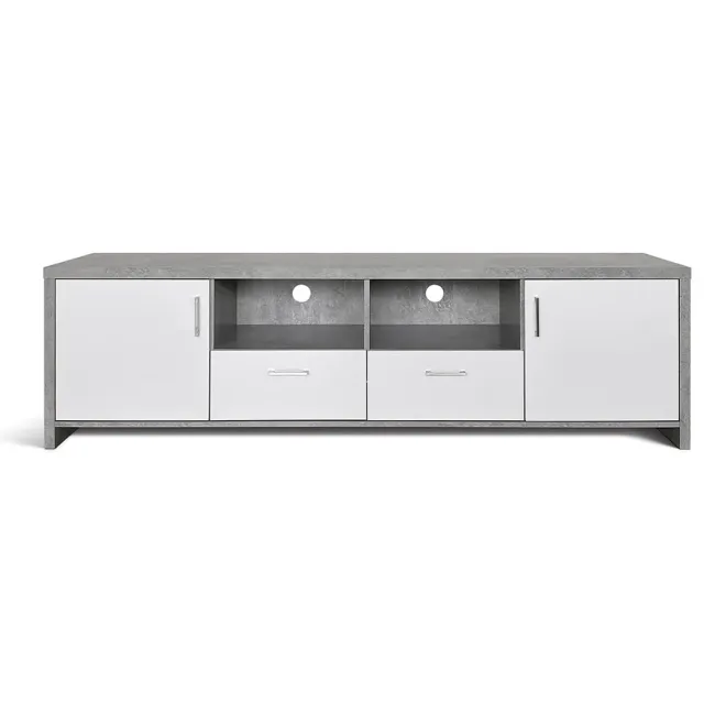 tv-meubel Abel beton-wit