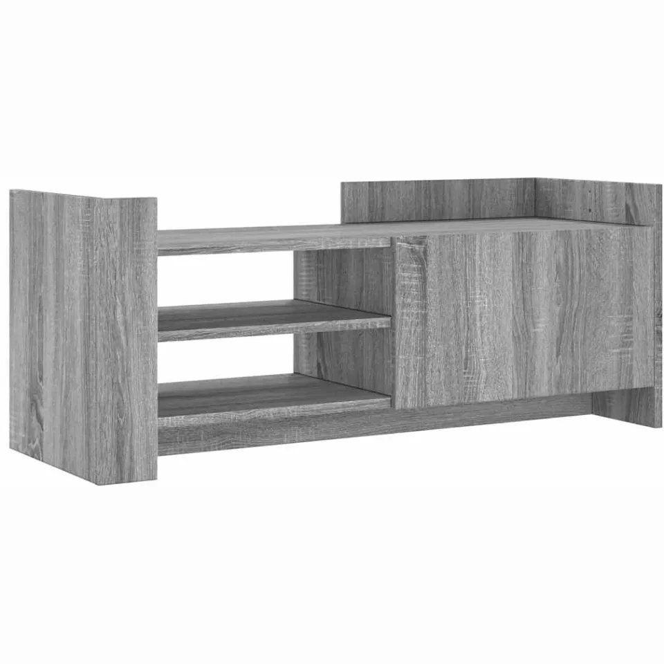 vidaXL Tv-meubel 100x35x40 cm bewerkt hout grijs sonoma eikenkleurig, foto 3