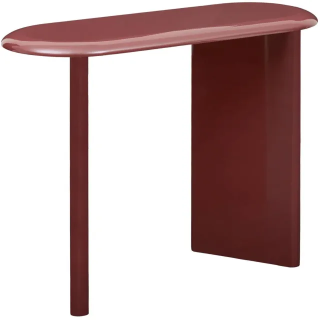 Atmosphera Créateur d'intérieur® Ovale Douglas-console 40 x 100 cm, bordeauxrood, glanzend gelakt