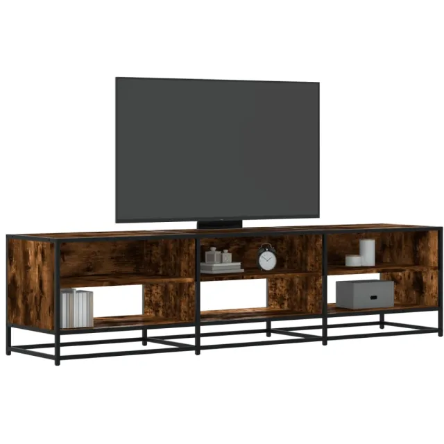 vidaXL Tv-meubel 180x40x46 cm bewerkt hout gerookt eikenkleurig Bruin