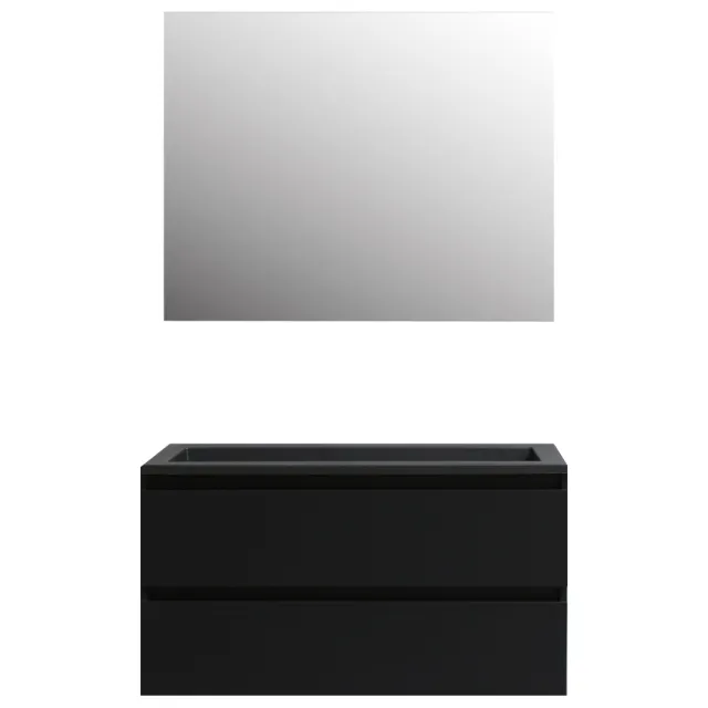 Boss & Wessing Pepper badmeubelset mat zwart