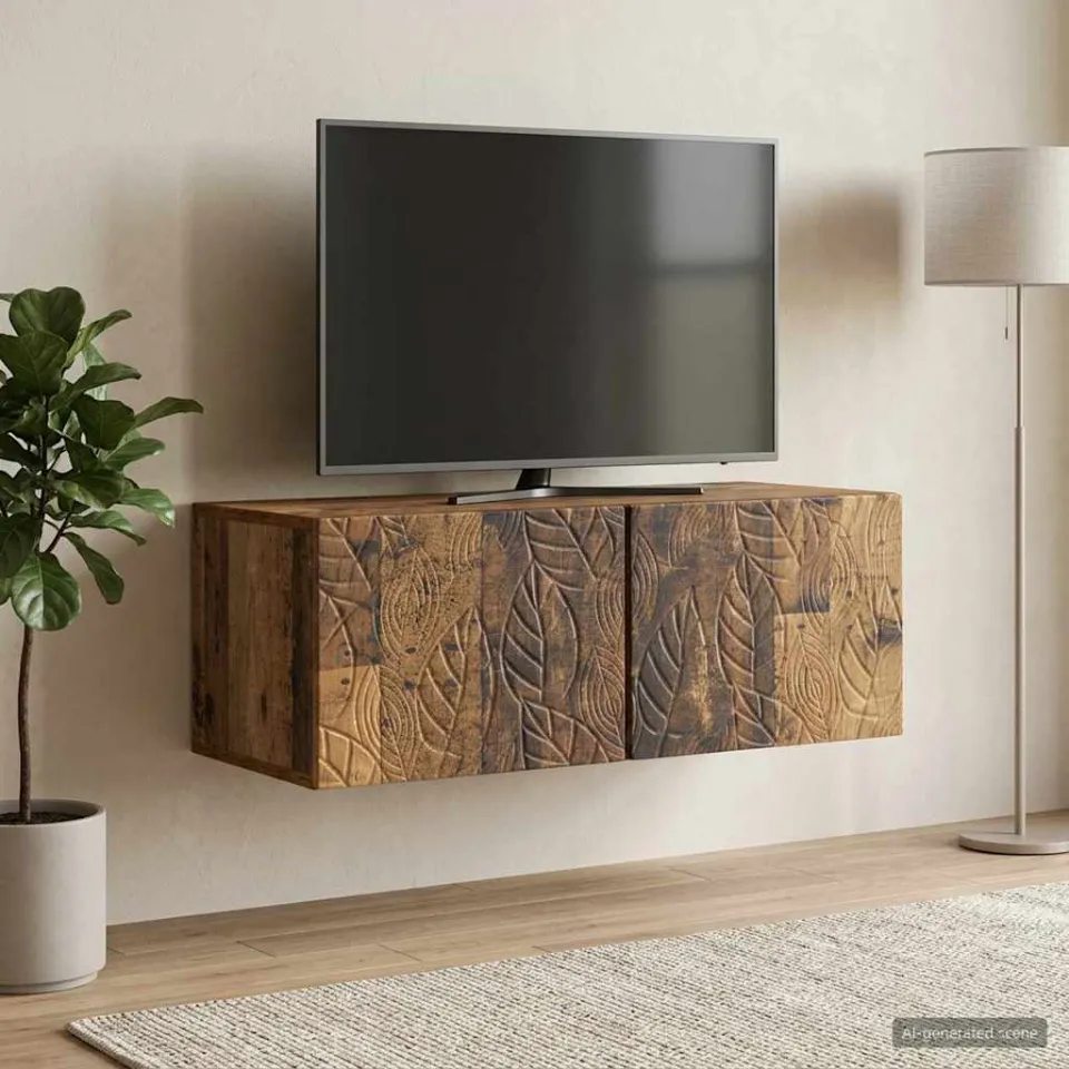 vidaXL Wandbeugel TV-kast 78,5 x 31 cm Oud hout Bewerkt hout bruin, foto 2