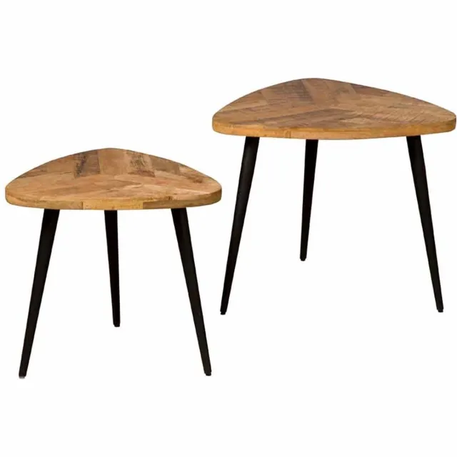 TOFF Viola triangle set of 2 coffeetable 60/50 - natural Naturel