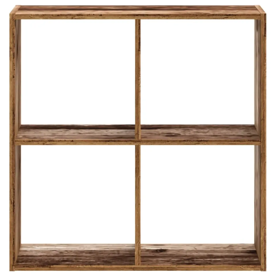 vidaXL Boekenkast 68,5x32x68,5 cm bewerkt hout oud houtkleurig bruin, foto 4