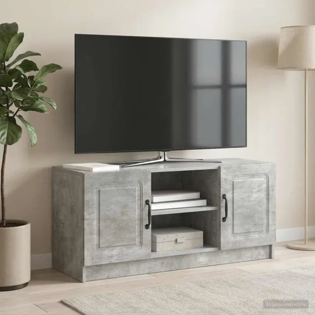 vidaXL TV-kast Betongrijs 102 x 34,5 x 47 cm Bewerkt hout