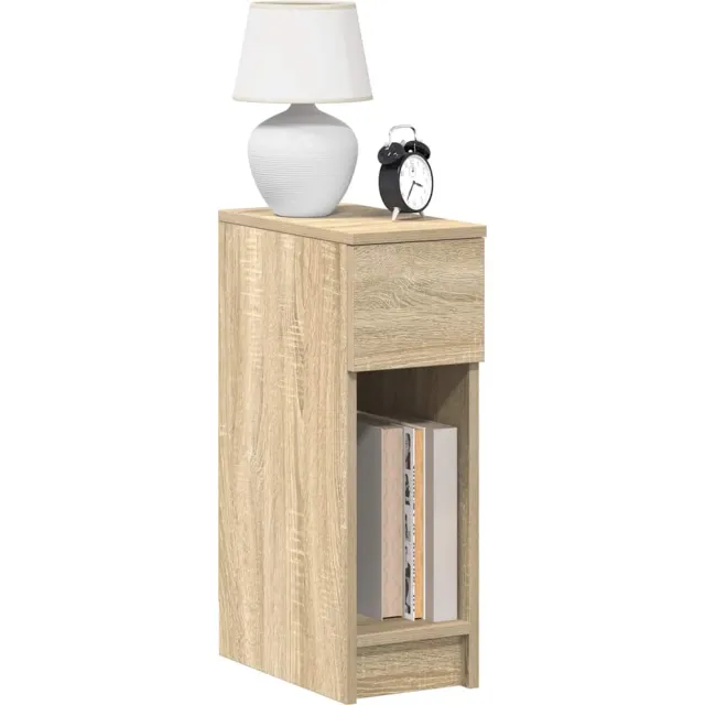 vidaXL Nachtkastjes 2 st met lade 20x36x60 cm sonoma eikenkleurig Bruin