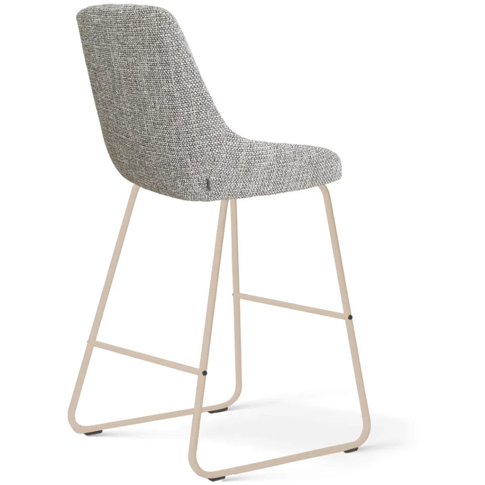 Nolon Nino-Isa barkruk grijs blend - beige onderstel - 65 cm, foto 3