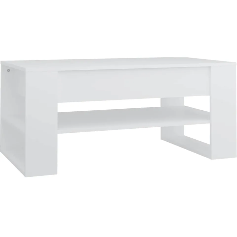 vidaXL Salontafel 102x55x45 cm bewerkt hout wit