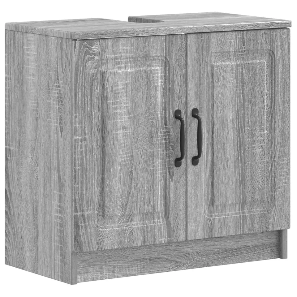 vidaXL Badkamer wastafelkast UTRECHT Grijs Sonoma 59,5 x 31,5 x 59 cm, foto 3