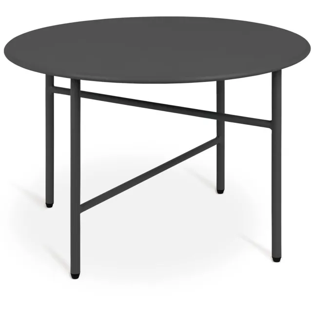 Duraxl Salontafel - Rond - Metaal - Krasbestendig Zwart