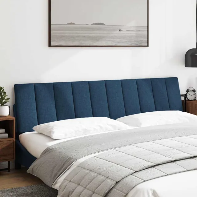 vidaXL Hoofdbordkussen "Hanko" 200 cm stof blauw