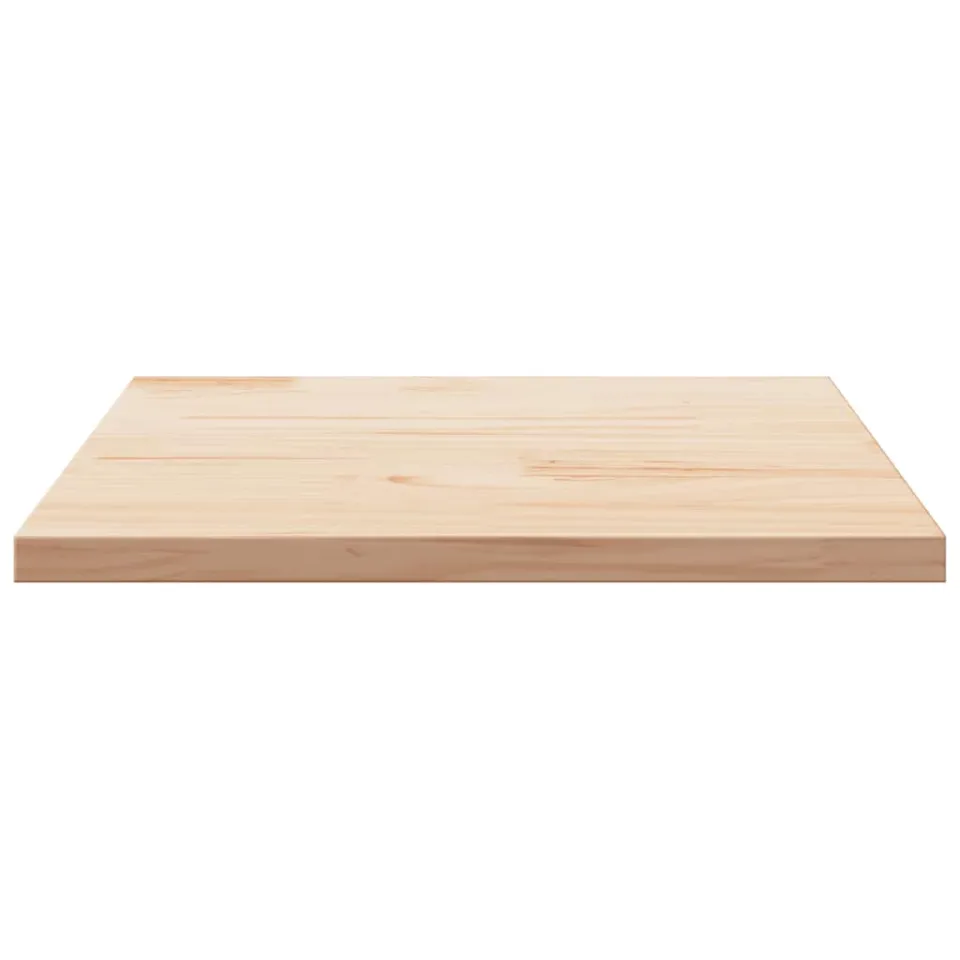 vidaXL Tafelblad 80x80x2,5 cm massief grenenhout vierkant Bruin