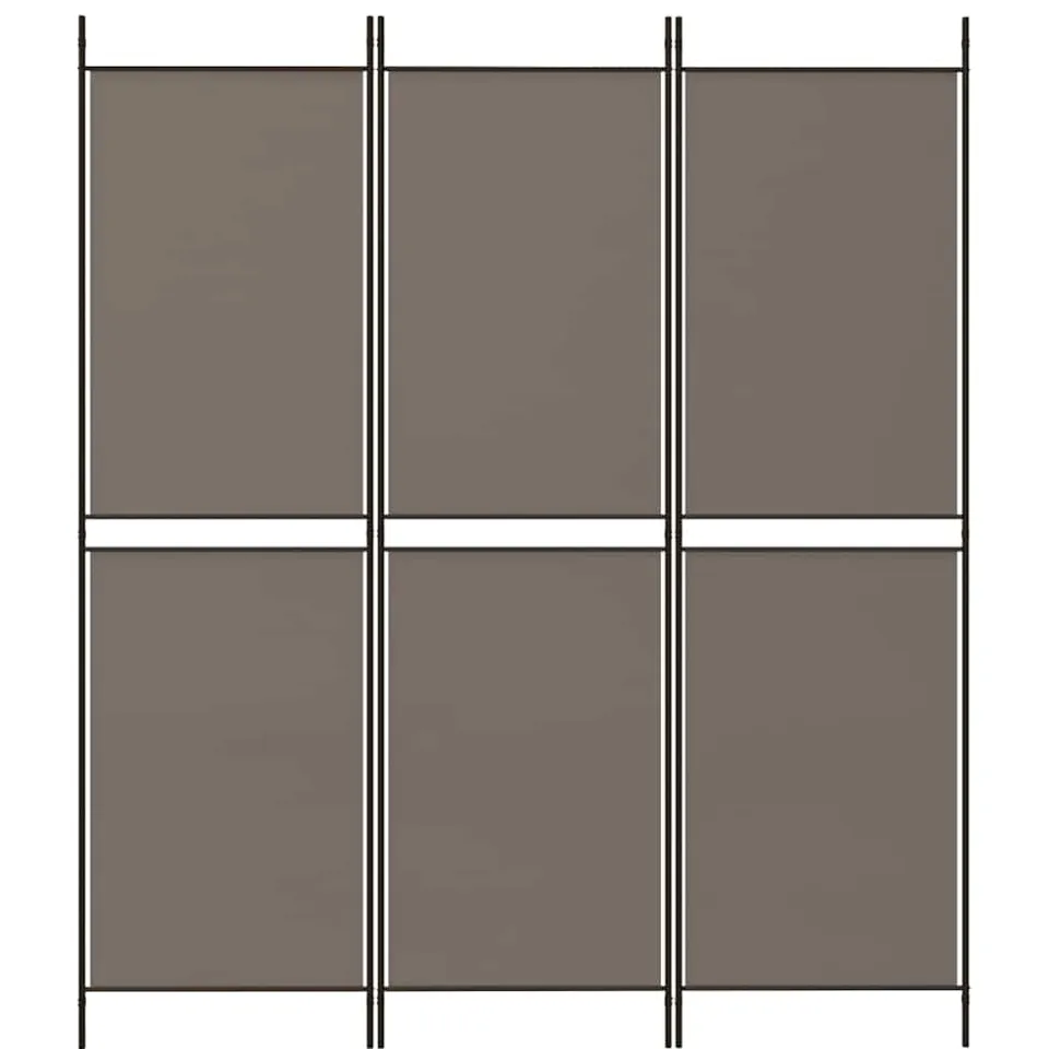 vidaXL Kamerscherm met 3 panelen 150x180 cm stof antracietkleurig Anthraciet