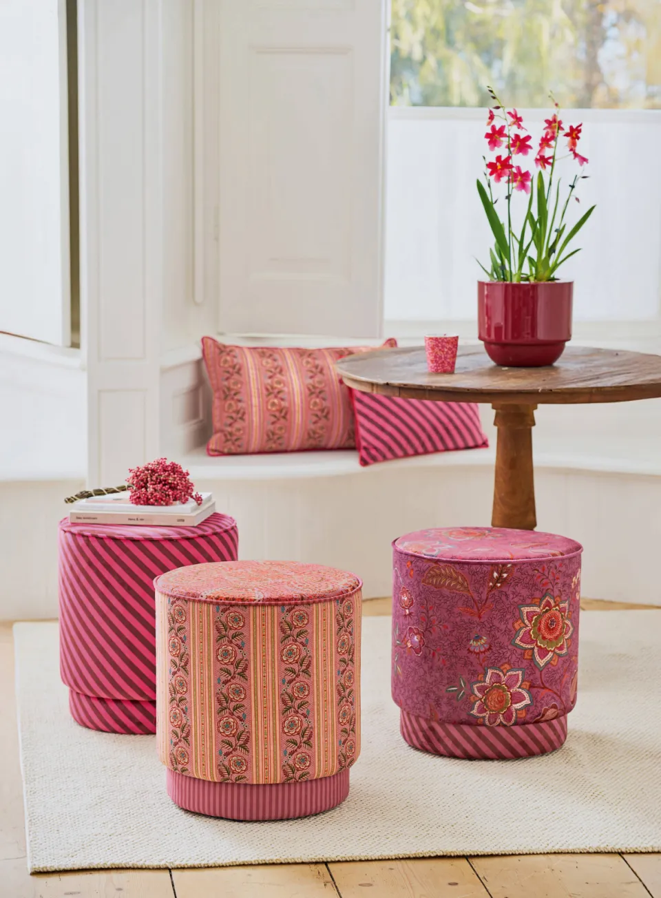 Pip Studio poef Mumbai roze, foto 5