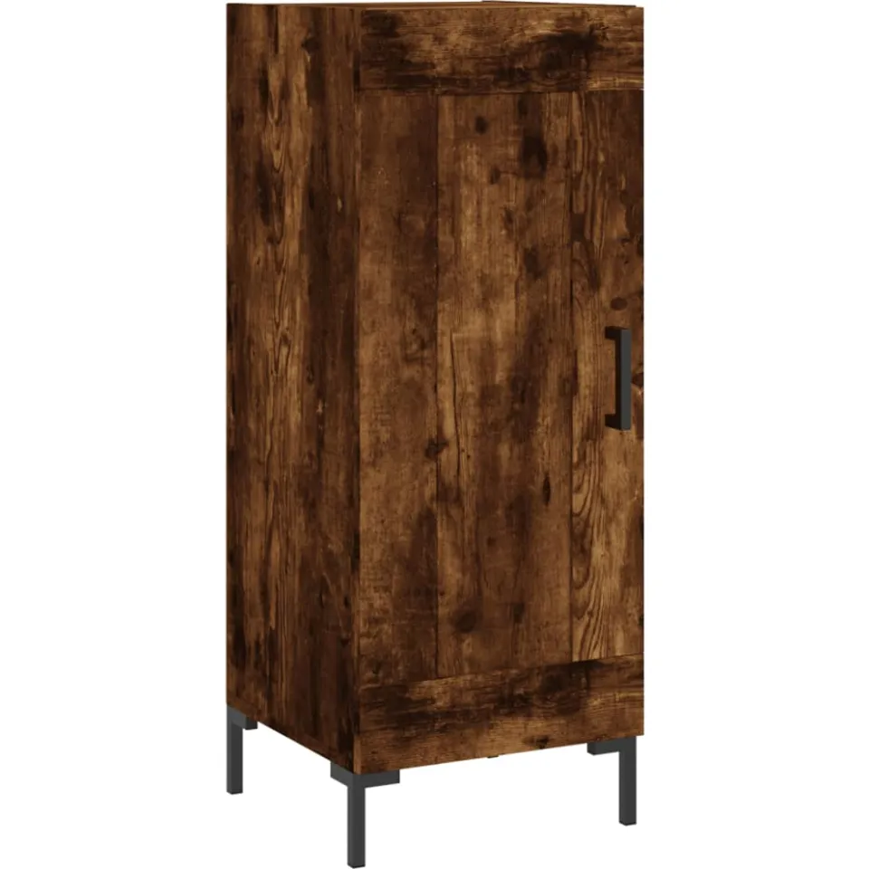 vidaXL Dressoir 34,5x34x90 cm bewerkt hout gerookt eiken, foto 3
