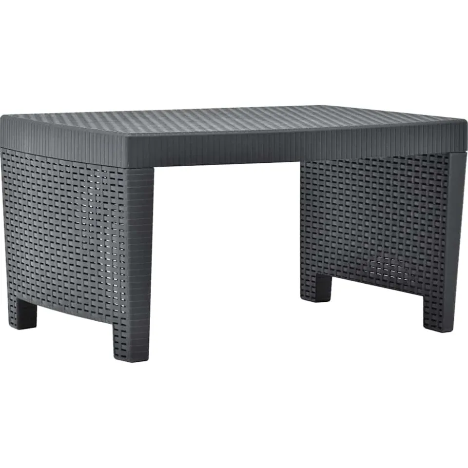 vidaXL 3-delige Loungeset kunststof antraciet, foto 2