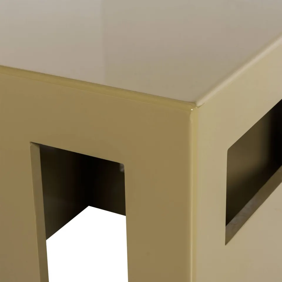 vtwonen Modern bijzettafel vierkant goudkleurig, foto 5