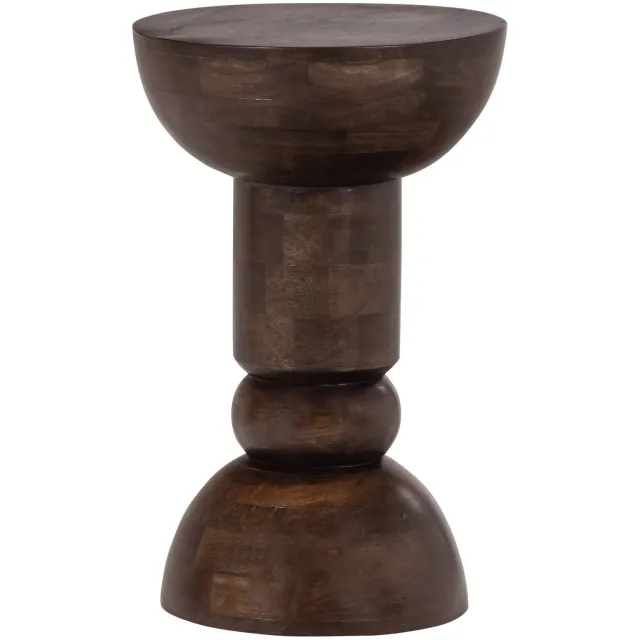 WOOOD Emel bijzettafel donkerbruin dark brown