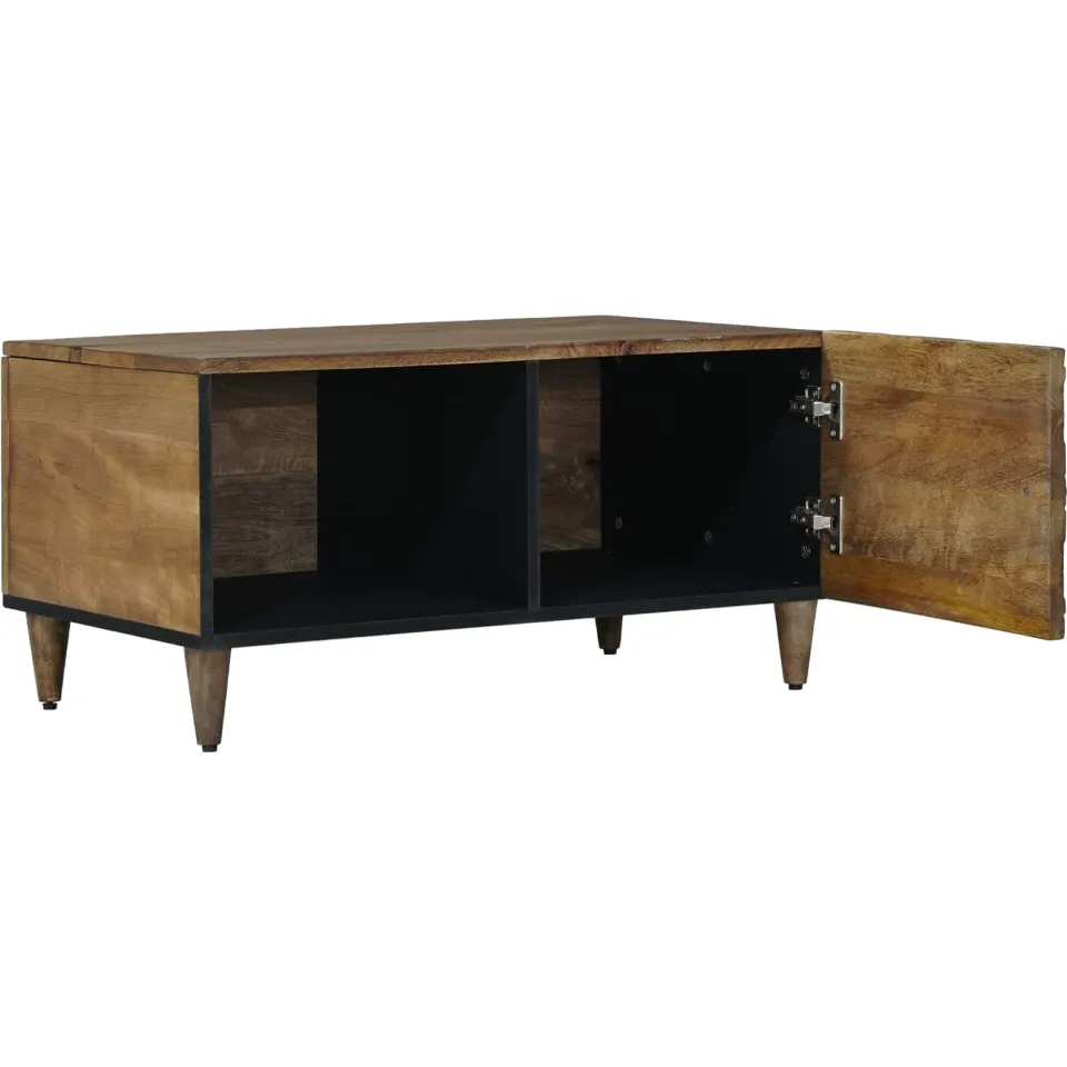 vidaXL Salontafel Bruin 80 x 50 x 40 cm Massief Mango Hout, foto 2