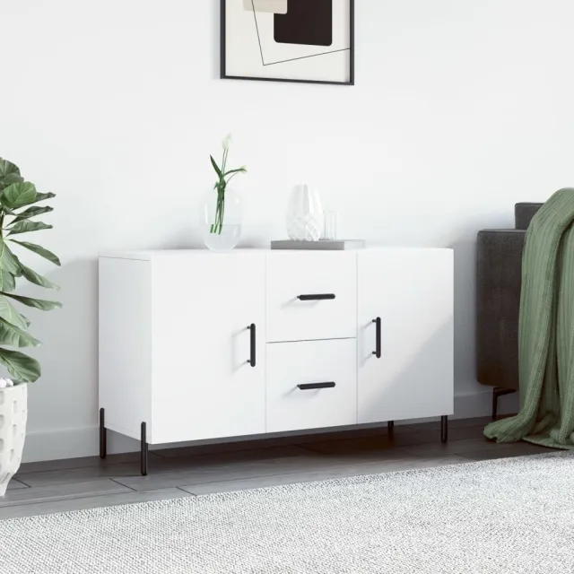 vidaXL Dressoir 100x36x60 cm bewerkt hout wit, foto 2