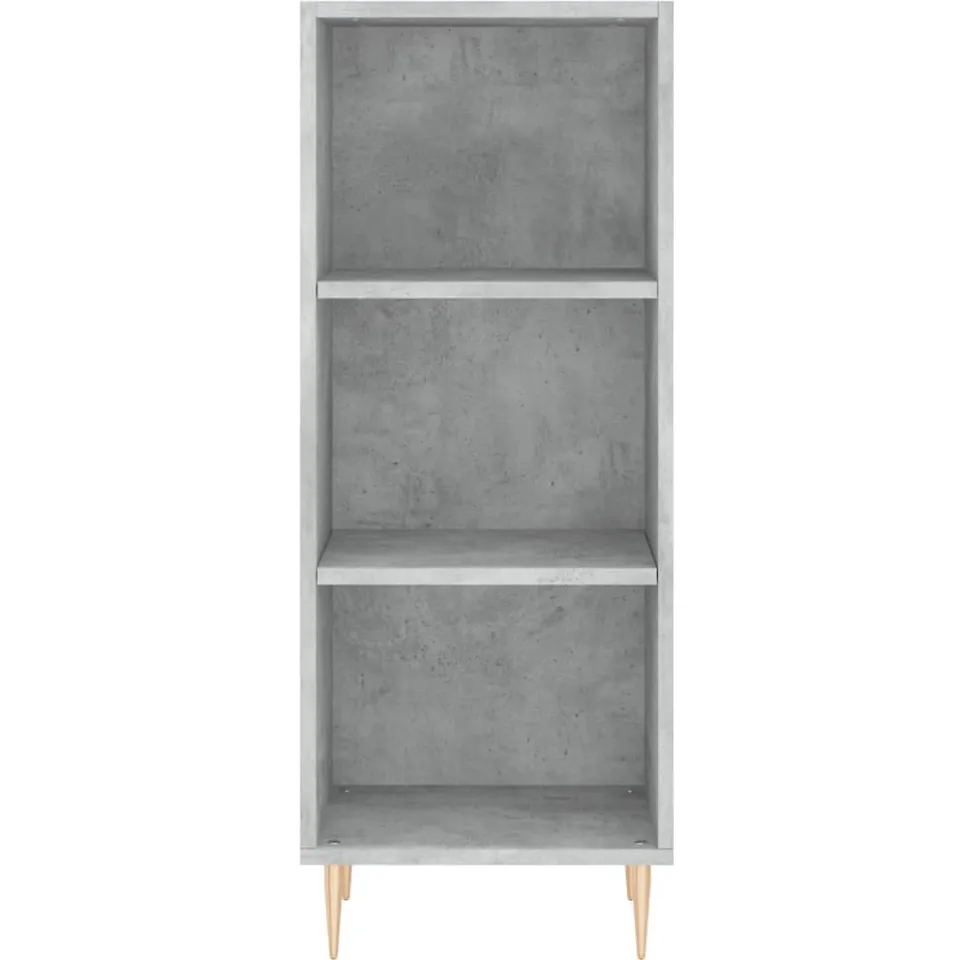 vidaXL Dressoir 34,5x32,5x90 cm bewerkt hout betongrijs
