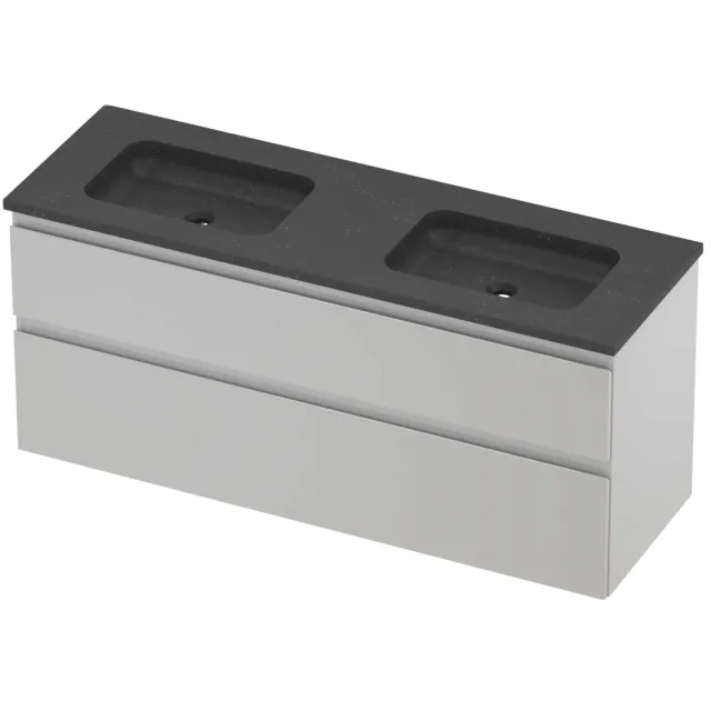 Proline Rollo Badmeubelset Hardsteen Elegant 140x46x62 cm Blue Stone Glans Wit