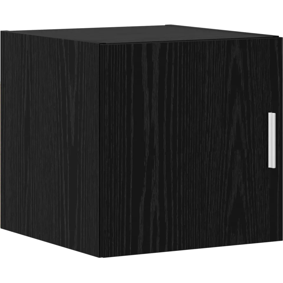vidaXL Wandkast Zwart eiken 40 x 42,5 x 40 cm Bewerkt hout