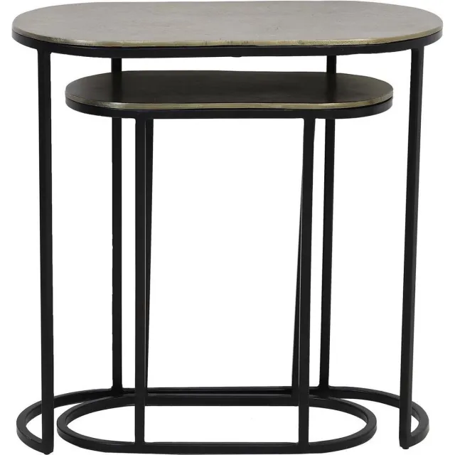 Light & Living Bijzettafel Bocov - Antiek Brons - 53x26x53cm - Modern
